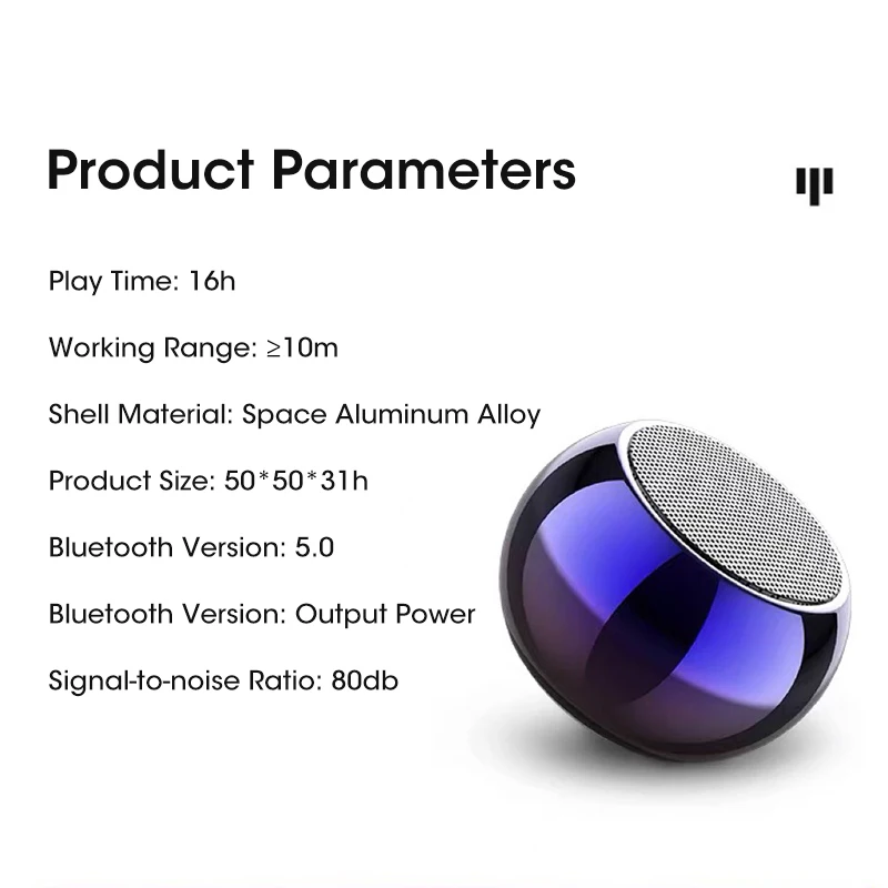 Mini Bluetooth Speaker Wireless Stereo Surround Subwoofer Outdoor Music Loudspeaker Rechargeable Battery Home |
