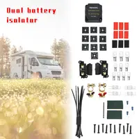 Universal 12v  140 AMP Smart Fuse Split Charge Relay Kit Double Battery Isolator Car Accessories Lead T4 T5 Camper