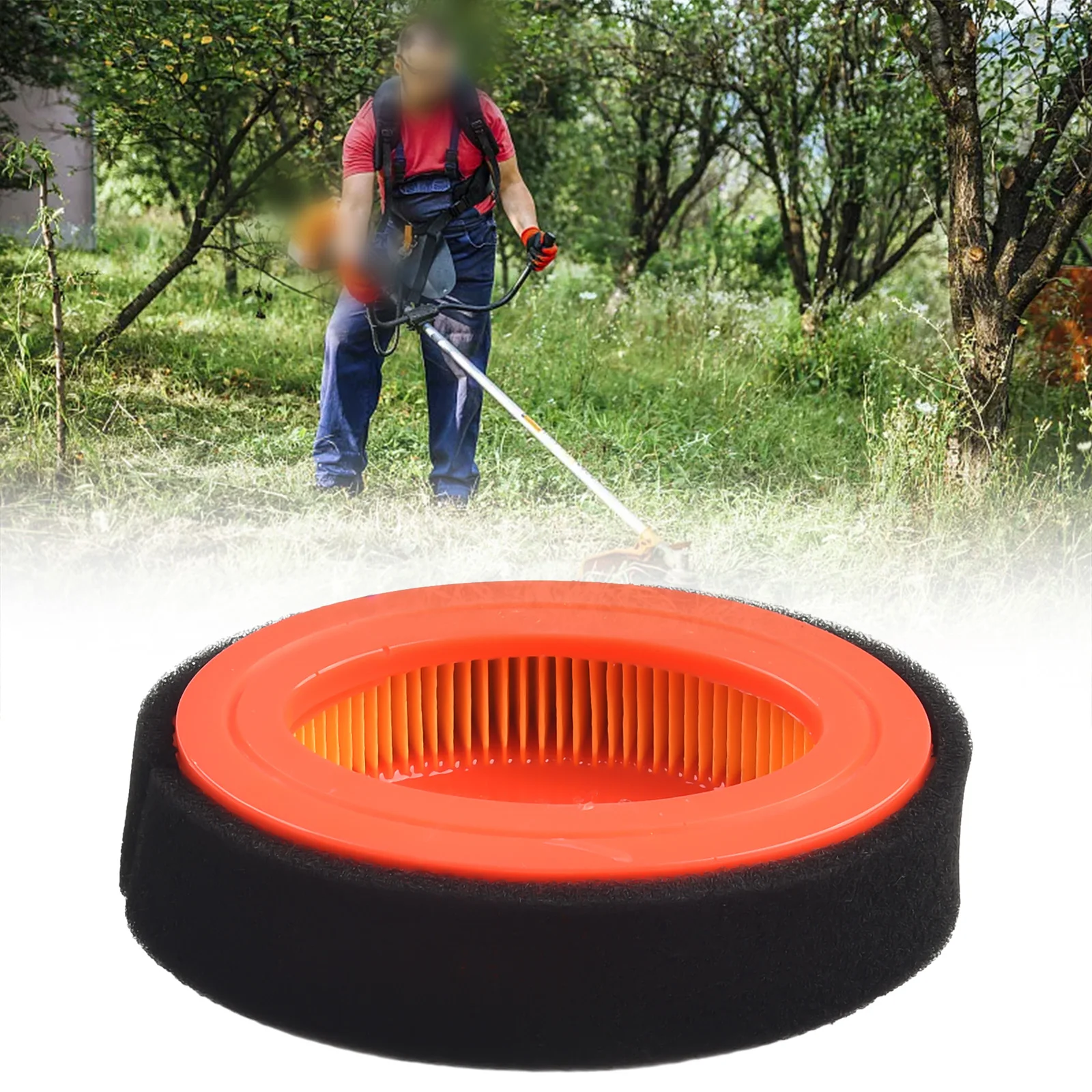 Запчасти фильтр с двигателями 150cc и 174cc для газонокосилки Powersmart пластик + губка