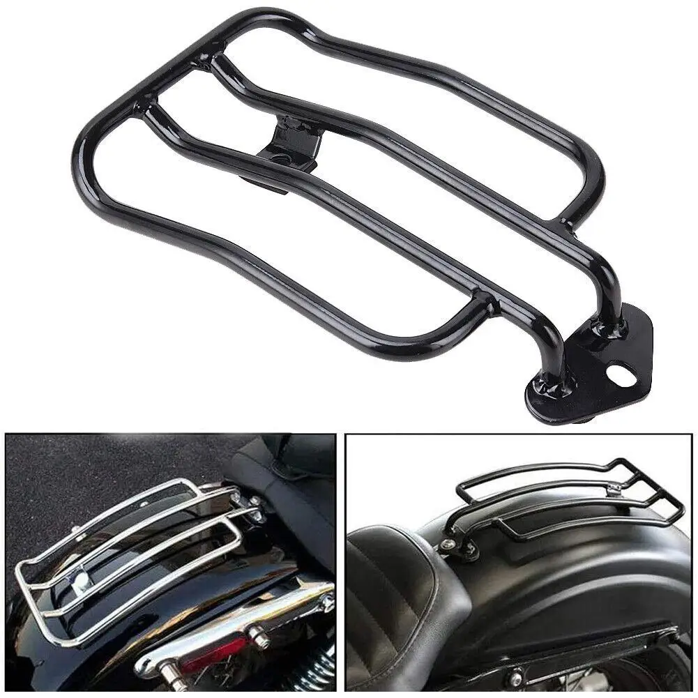 

Motorcycle Handlebars Motorcycle Luggage Rack Xl883/1200 X48 Luggage Rack Support Shelf Gloss Black For Sportster Ir O1d9