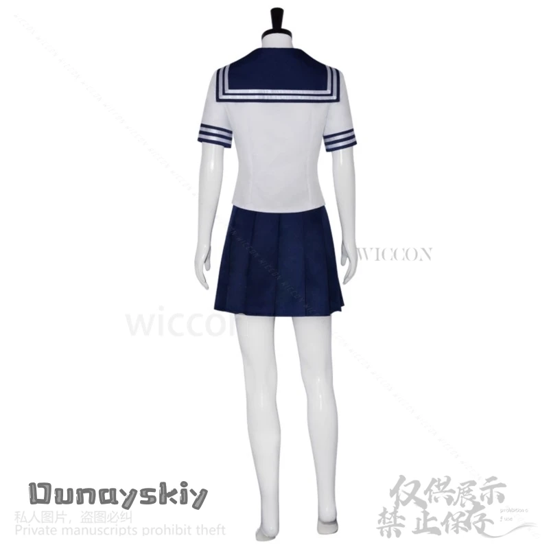Аниме KINTAMA Косплей Кагура Костюм JK Школьная форма Платье моряка Парики Головные