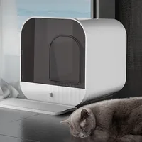 Fully Enclosed Cat Litter Box Drawer VillaCat Toilet Arched DesignCats Pet Products Odor-proof And Fresh Toilet Tray For Cat