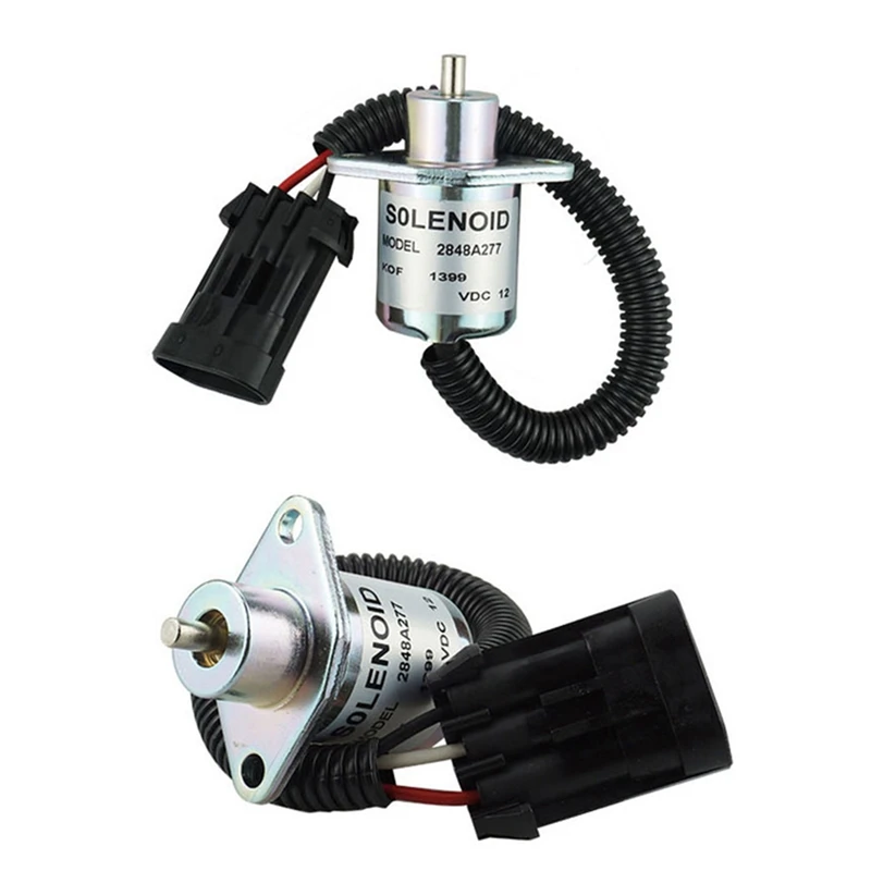 2848A278 топливный запорный клапан электромагнитный 12 В для двигателя Caterpillar 246 216 226