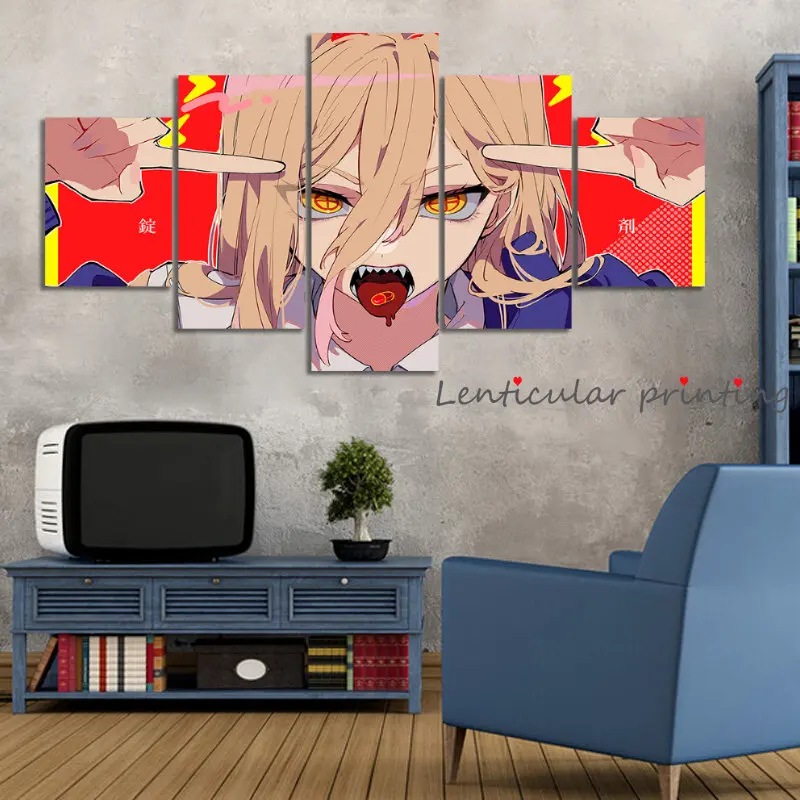 

Картина на холсте «бензопила», аниме постер для украшения стены, спальни, кабинета, дома, гостиной