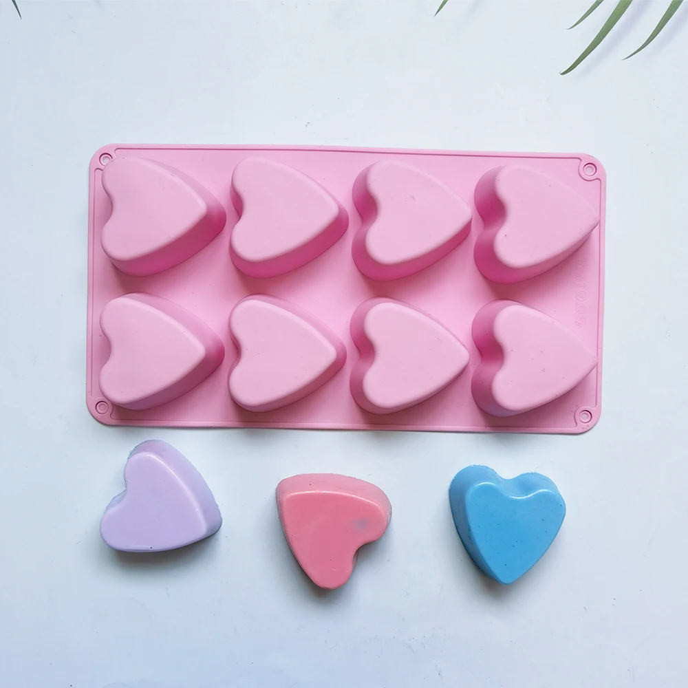 

Silicone Candle Mold 3D Heart Shape Scented Candle Soap Mould Mousse Chocalete Cake Mold Plaster Resin Ornament Making Tool