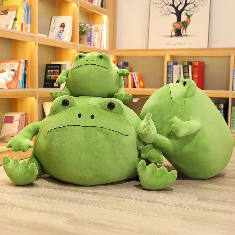 

New Kawaii Frog Plush Toy Stuffed Animal Soft Plushie Fat Frog Pillow Cushion Creative Toys for Kids Girls Birthday Gift Decor