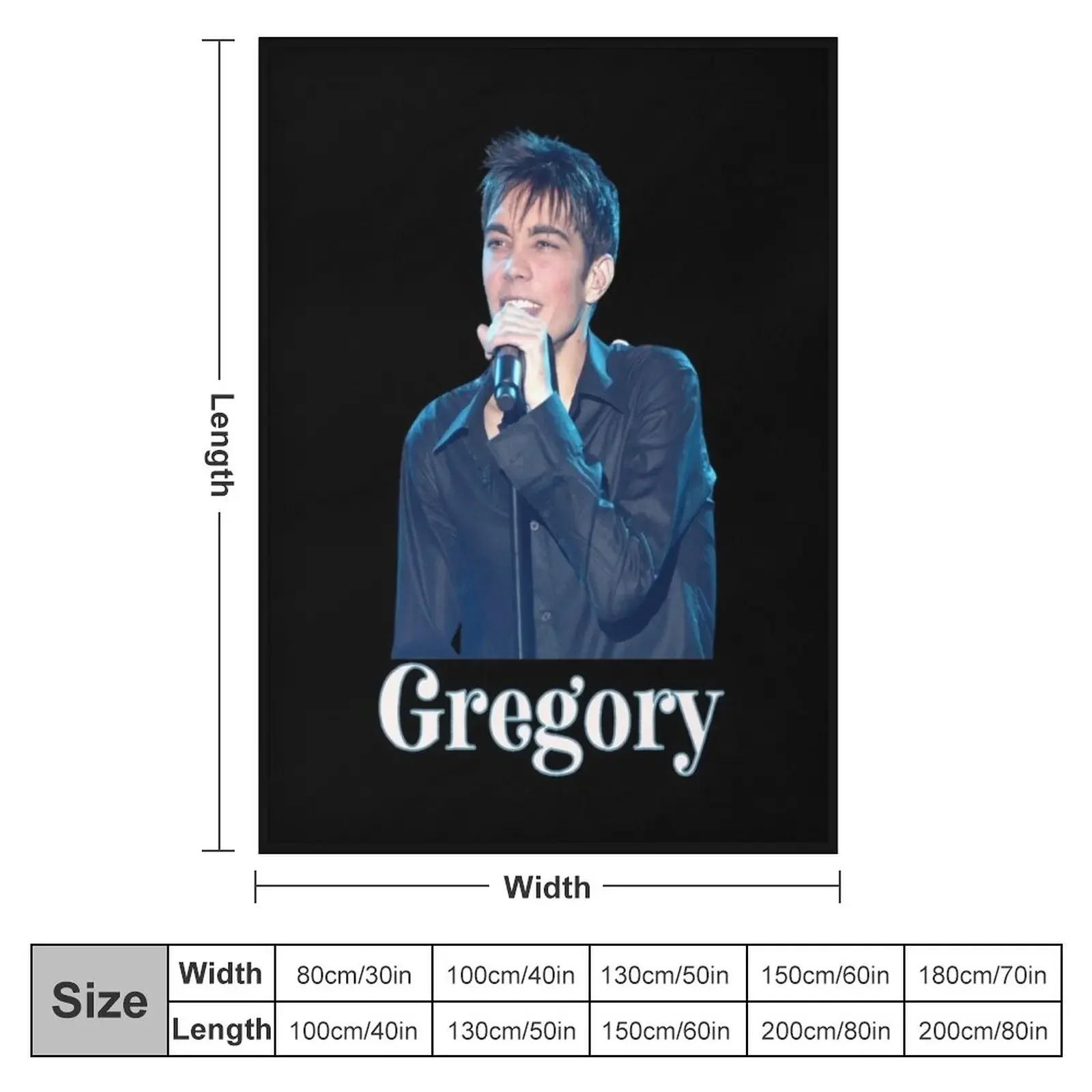 Роскошное фланелевое одеяло для певицы Gregory lemarchal - Rip gregory