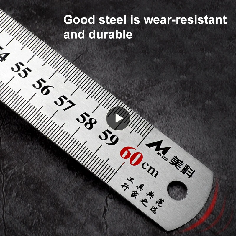 

Metric Rule Centimeter Inches Scale Ruler Precision Metric Ruler 30cm/12 Inch 500mm Straight Ruler Measuring Tool Double Side