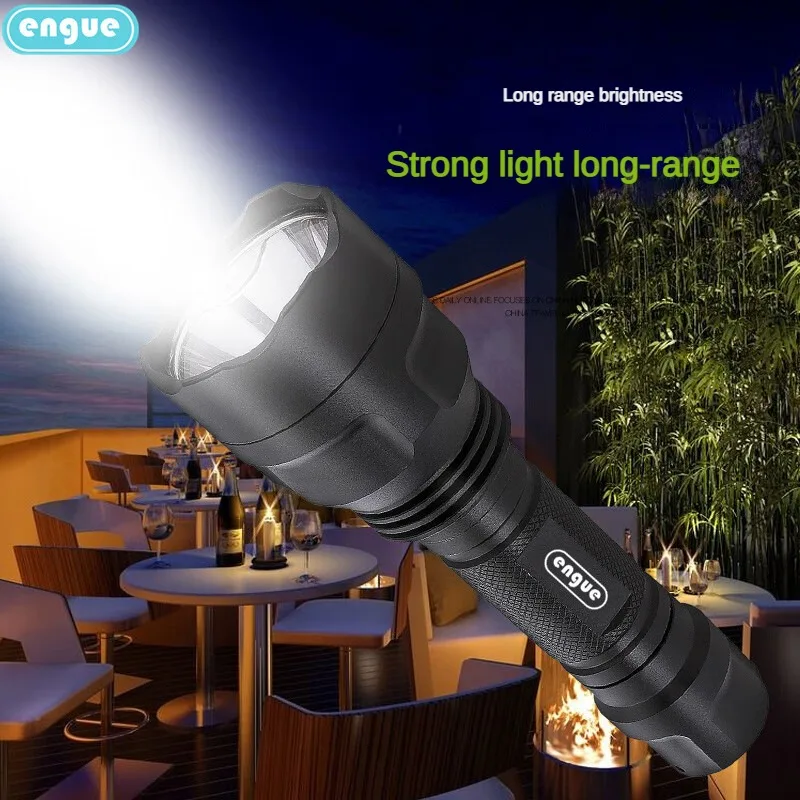 

ENGUE New Strong Flashlight - The Ultimate Long-Range Rechargeable Solution for All Your Lighting Needs