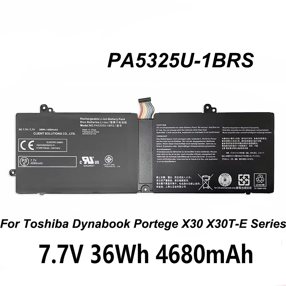 Фото PA5325U-1BRS PA5325U 7,7 В 36 Втч аккумулятор для ноутбука Toshiba Portege X30 X30-T-E X30T-E-10Q X30T-E-1DP серии №1