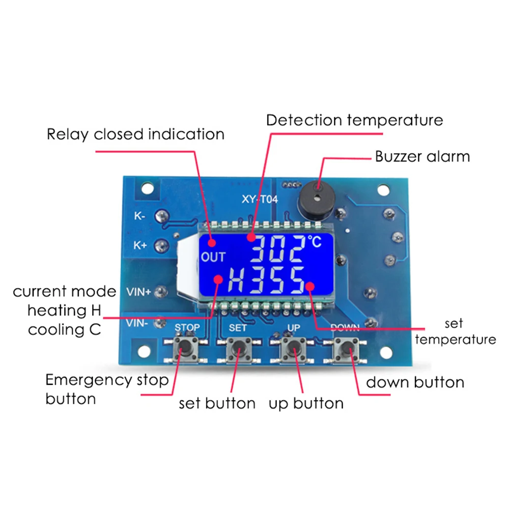 

T04 Digital WIFI Remote Control Temperature Microcomputer Thermostat Switch Thermometer 12V 24V New Thermoregulator -99℃-999℃