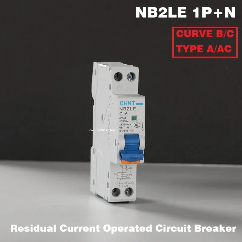 Автоматический выключатель CHNT NB2LE 30mA 10A 16A