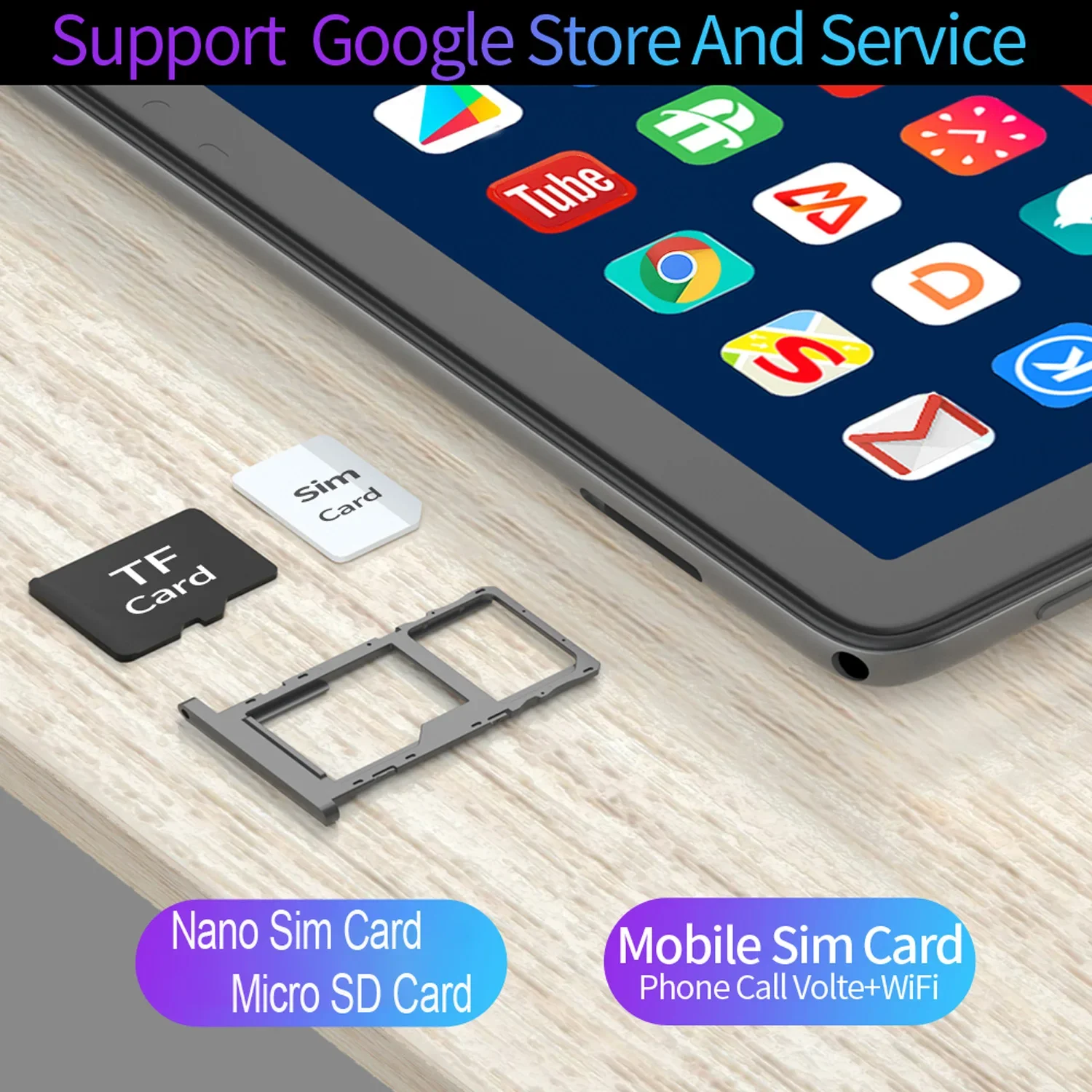 Планшет 3G LTE Phone Call Octa Core 6 ГБ + 128 ПЗУ