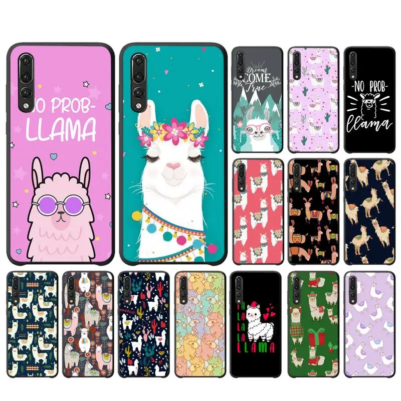 

MaiYaCa Llama Alpaca Phone Case for Huawei P30 40 20 10 8 9 lite pro plus Psmart2019