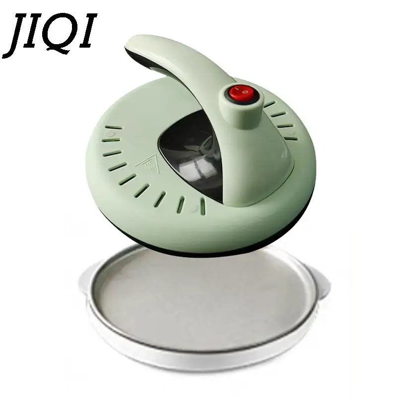 

JIQI 20cm Diameter Non-stick Crepe Baking pan Rapid Evenly Thermost Heating Stainless Steel PP batter pan Spring Roll Maker DIY