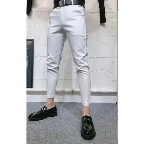 Мужские облегающие брюки-шаровары, дизайнерские нейтральные брюки с холодным ветром, модные повседневные брюки, уличная одежда L109, 2023