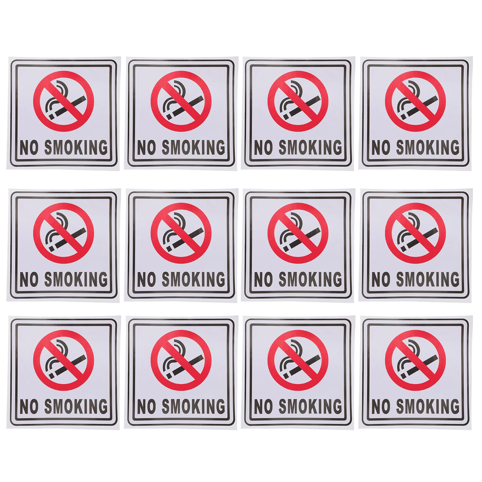 

No Smoking Sticker Warning Stickers Self-adhesive Sign Signs Home Waterproof Car
