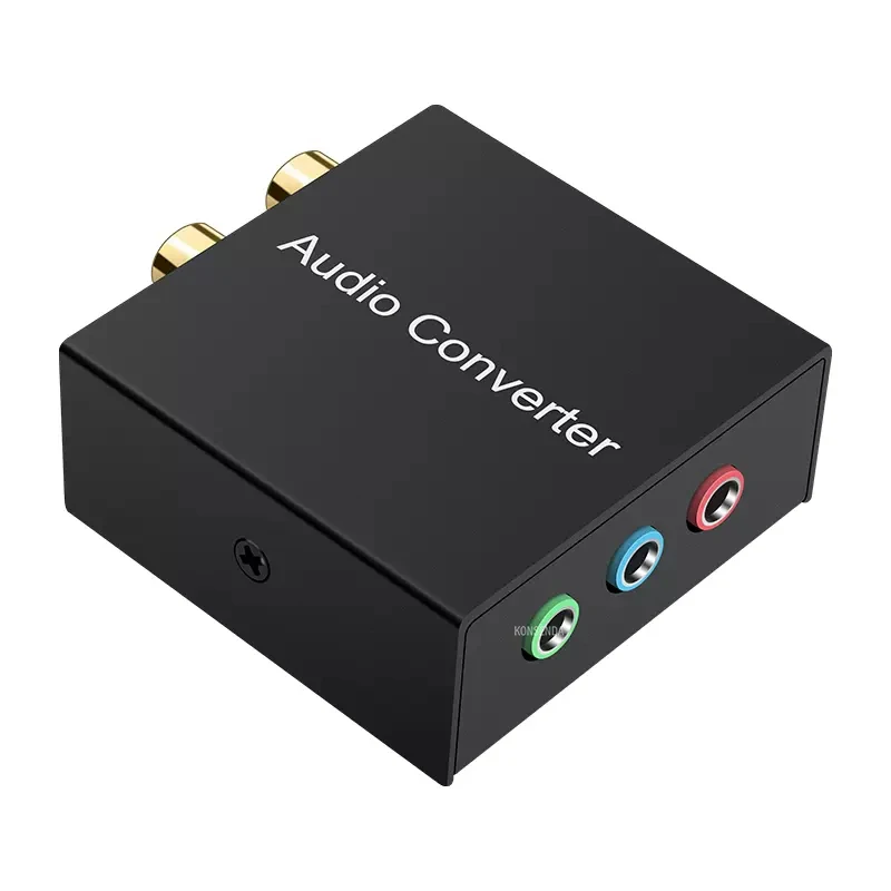 

Bi-drectional 5.1 Audio Console Adapter Convert Stereo RCA Plugs to A Single 1/8 (3.5mm) Jack Conveter for PC Loptop DVD Speaker