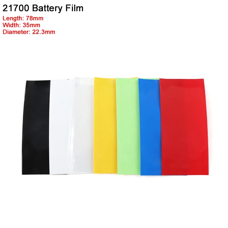 Фото 50/100/500 sztuk 18650/21700/26650 Lipo Battery Wrap PVC Termokurczliwa rurka Precut Izolowana folia ochronna Pokrowiec na etui №3