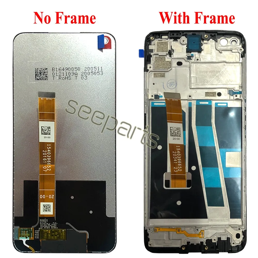 Tested Well 6.5" для OPPO A72 ЖК-дисплей CPH2067 Сенсорный экран сборки замены для Oppo 5G PDYM20 PDYT20