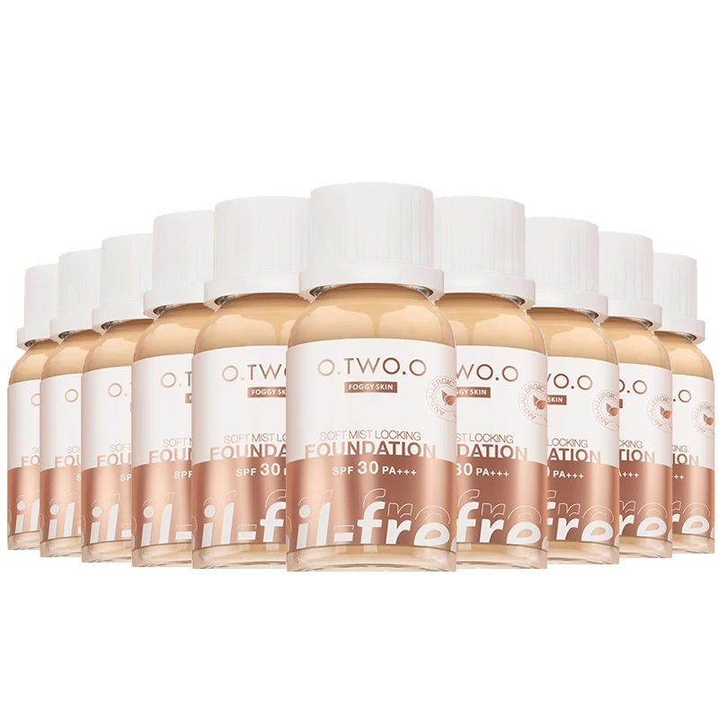 

O.TWO.O Matte Foundation Cream Waterproof Long-Lasting Concealer Moisturizing SPF30 PA++Sunscreen Liquid Foundation Cosmetics