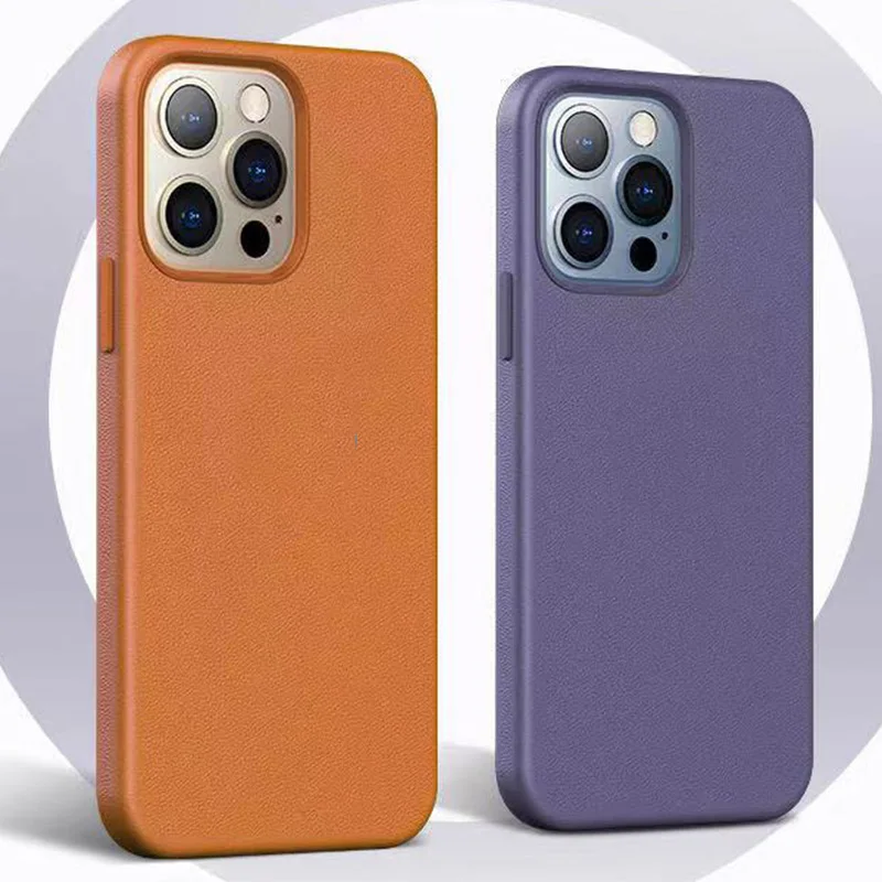 

Оригинальный кожаный чехол для Apple iphone 13 Pro Max Mini 13Pro 13Mini Magsafe, Магнитный чехол для беспроводной зарядки, аксессуар с коробкой