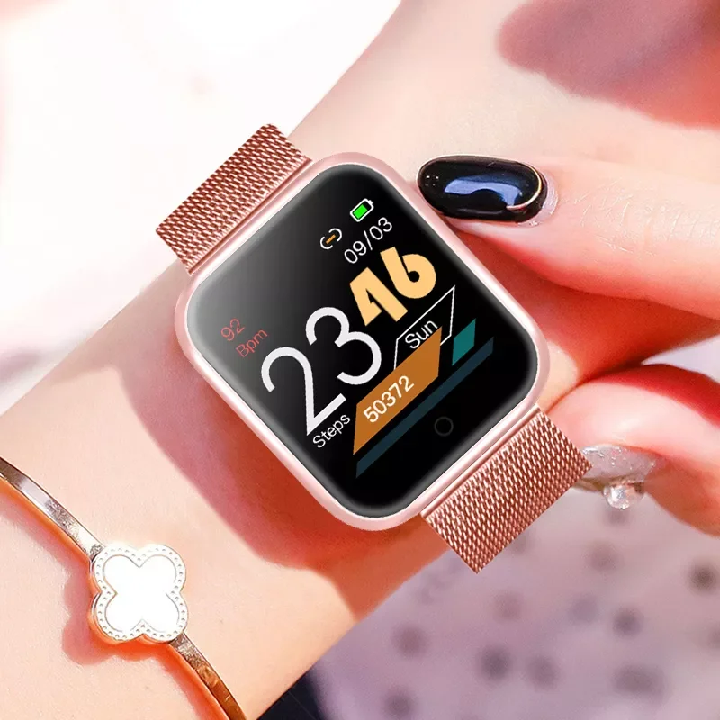 

Sport Bracelet Smart Watch Women Ladies Smartwatch Fitness Tracker Heart Rate Monitor Waterproof Smart Clock For Android iOS