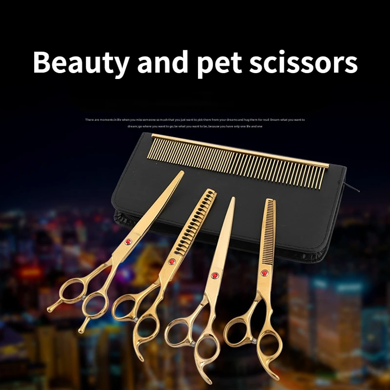 7.0 in Hair Scissors For Haircuts Professional Barber Scissors Pet Scissors Hairdressing Shears Salon Cutting Thinning Scissors