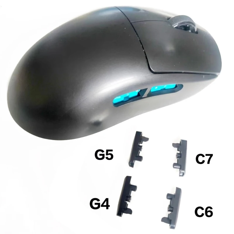 Фото 4 шт. боковые кнопки G4 G5 + C6 C7 боковая перегородка для Logitech G Pro Аксессуары для беспроводной мыши №5