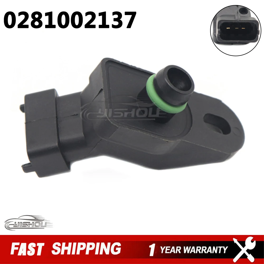 Датчик давления MAP в коллекторе с воздушным турбонаддува 0281002137 Для PEUGEOT 605 HONDA ACCORD