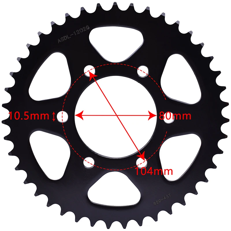 

520 43T 15T Motorcycle Front Rear Sprocket For Kawasaki ZX-6R ZX 6R ZX636 Ninja 636 ZX-6RR ZX600 Ninja 600 ZX 636 ZX 600 ZX 6 RR