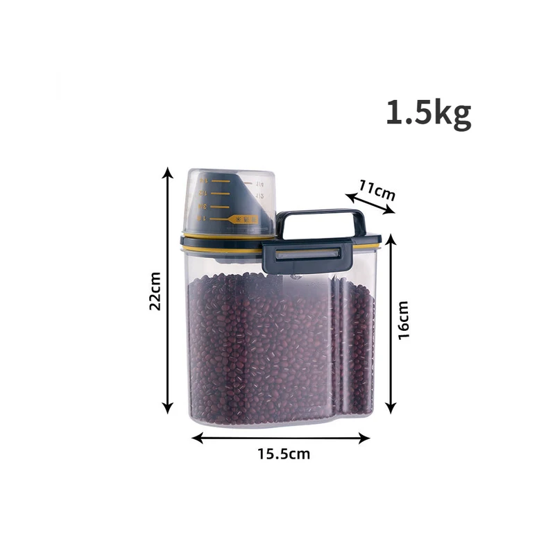 Пластиковый контейнер для корма собак и кошек 1 5/2 кг