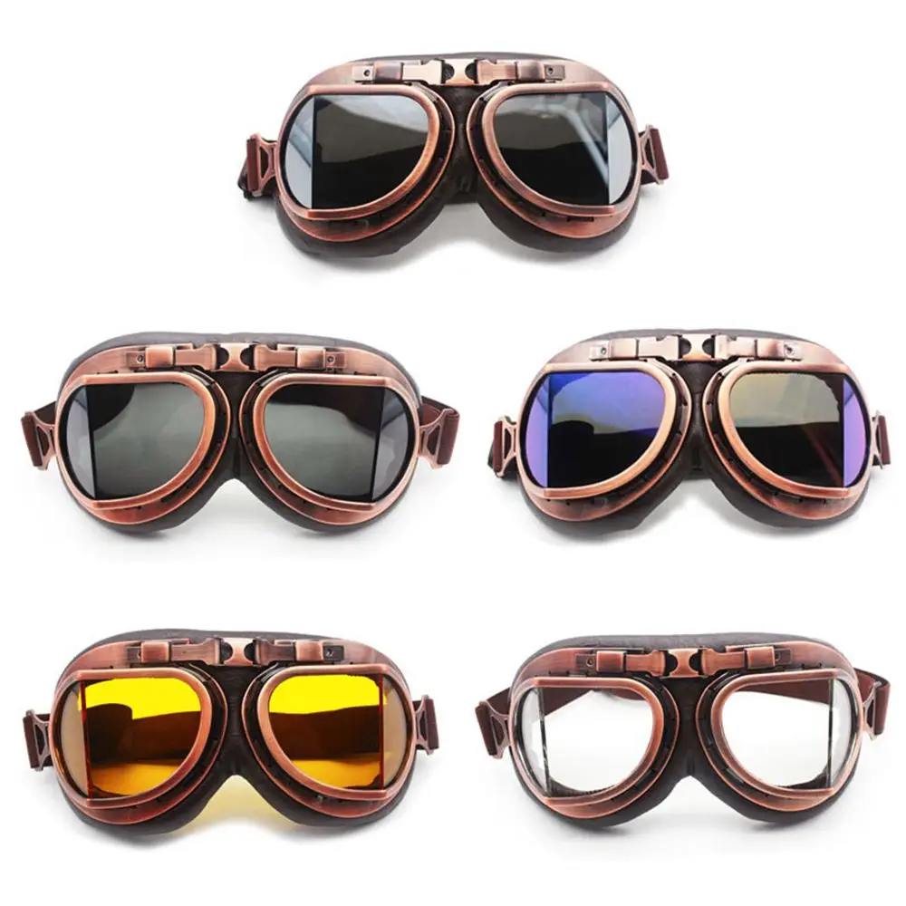 

Dustproof Snowboard Protective Gears Vintage Motorcycle Glasses Pilot Cruiser Scooter Retro Goggles Driving Goggles Glasses