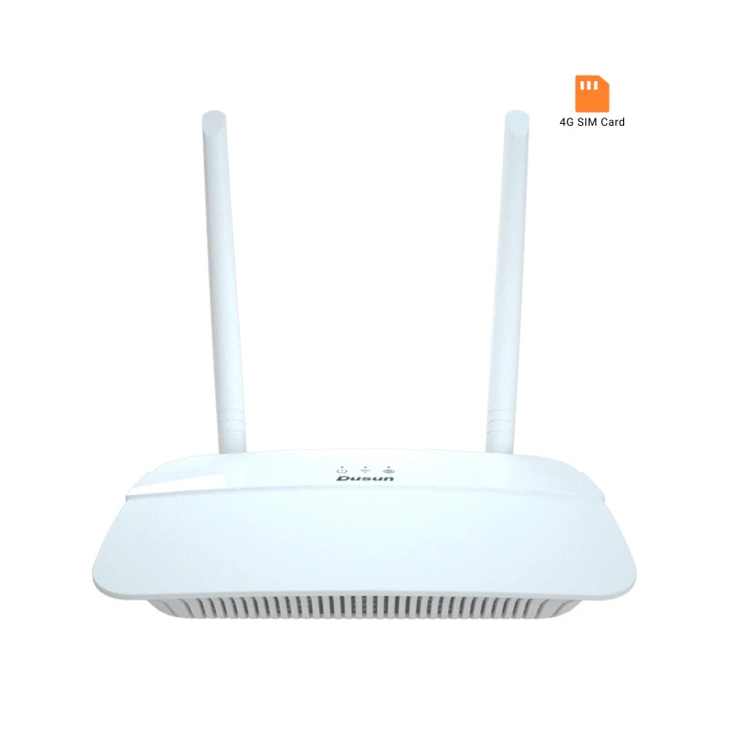 

Dusun Wireless High-speed Data Transfer Dual-band Zigbee Wi-Fi 2.4G/5G Lte Cat4 Router Gateway With 600MHz Processor