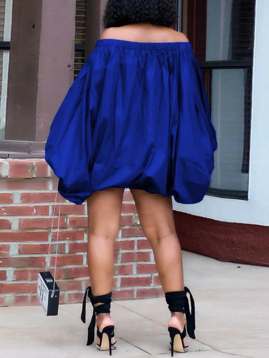 Рисунок 2 - Женское платье с открытыми плечами и принтом