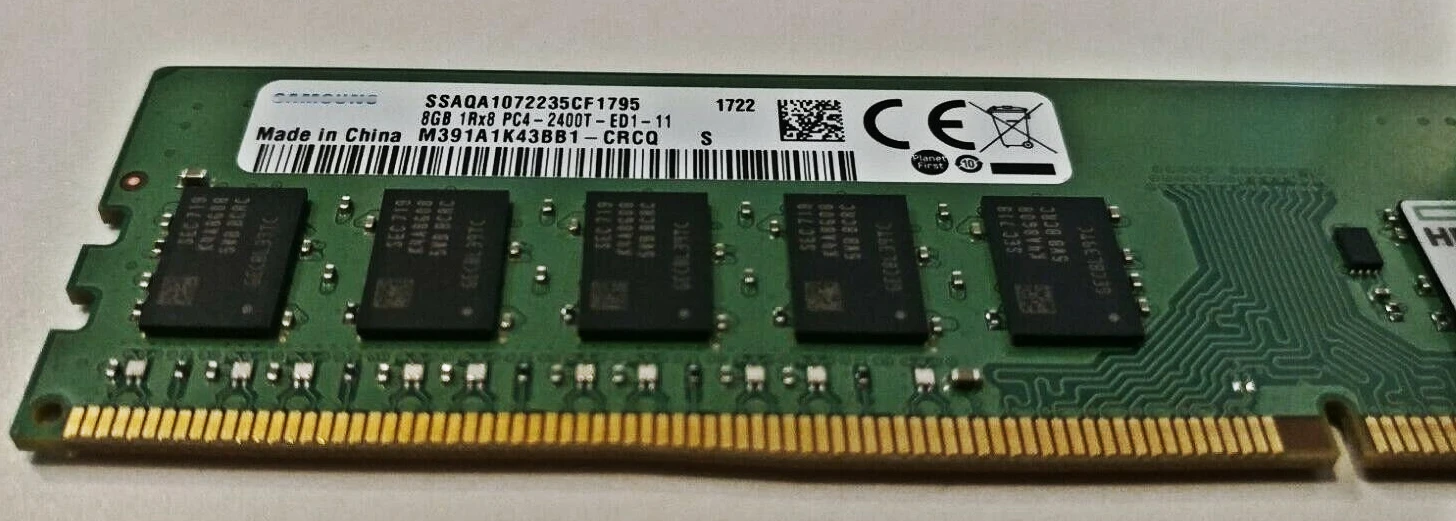 

RAM M391A1K43BB1-CRCQ server memory stick 8G 1RX8 2400T pure ECC