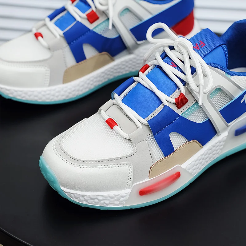 New Summer Fashion Men Running Sneakers Male Athletic Shoes Jogging Walking Zapatos Deportivos Outdoor Breathable Size 39-44