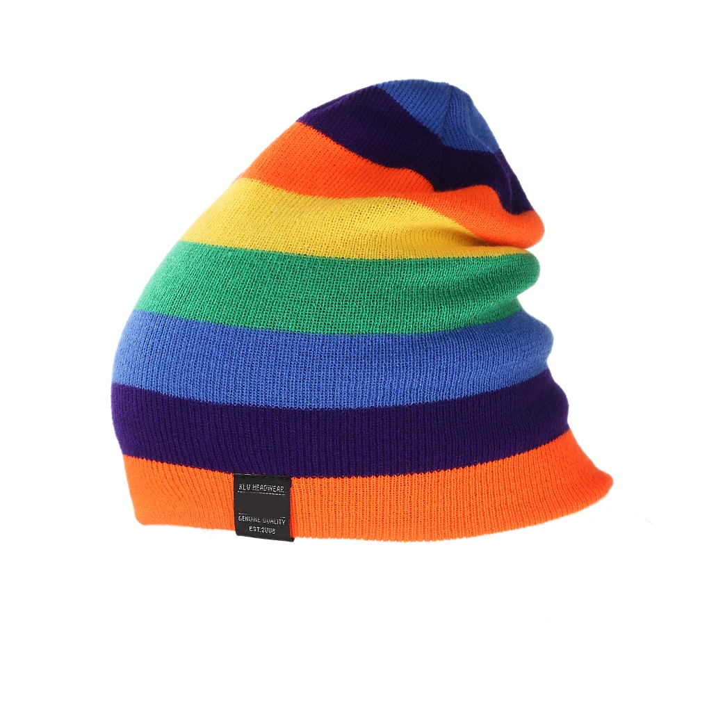 

Шапка-бини в полоску для женщин и мужчин