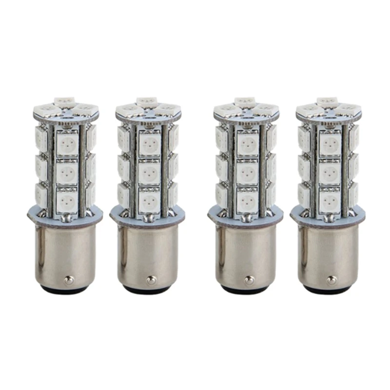 

4X 1157 SMD 5050 18 Red LED Flash Car Brake Tail Rear Signal Stop Light Lamp Bulb
