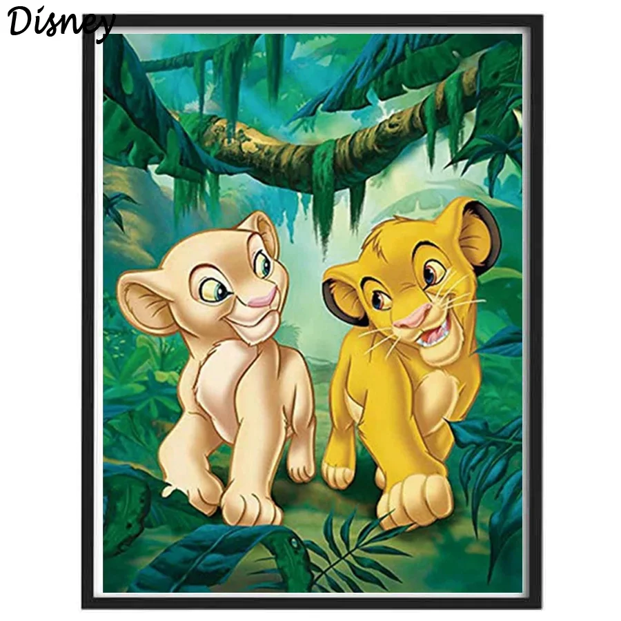 

Полноразмерная Алмазная 5D картина «сделай сам» из мультфильма «Дисней», «Король Лев», вышивка крестиком, мозаика, наклейка, домашний подаро...