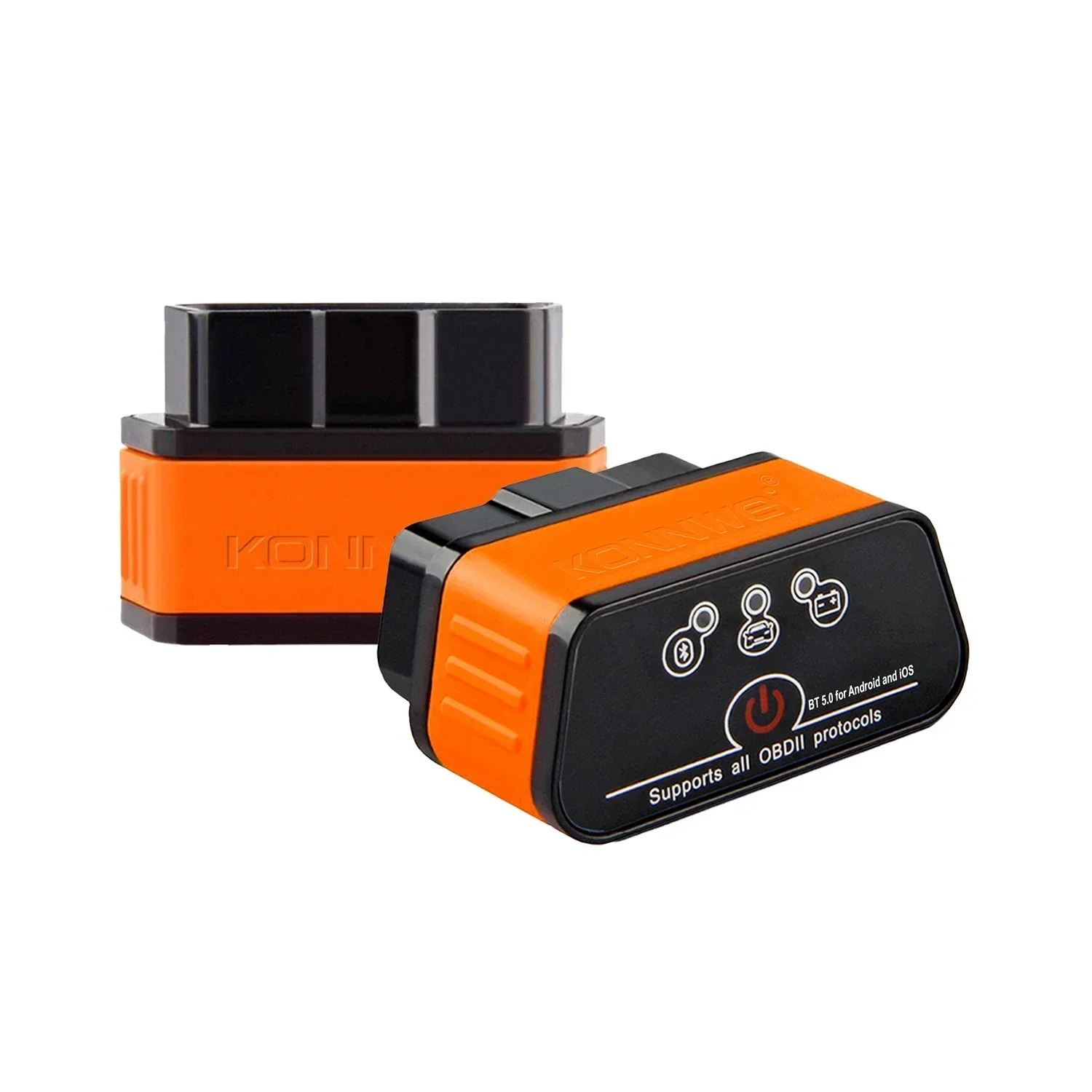 Фото KONNWEI KW903 ELM327 V1 5 Bluetooth 5,0 WIFI 3,0 OBD2 сканер для Android iOS iPhone OBD 2 считыватель автомобильных кодов автомобильный iCar2 №3