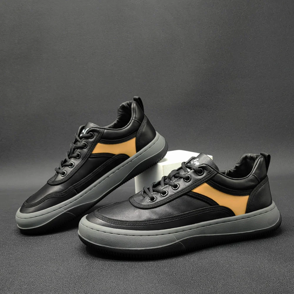 

Роскошные брендовые Модные мужские универсальные Осенние повседневные туфли из мягкой коровьей кожи