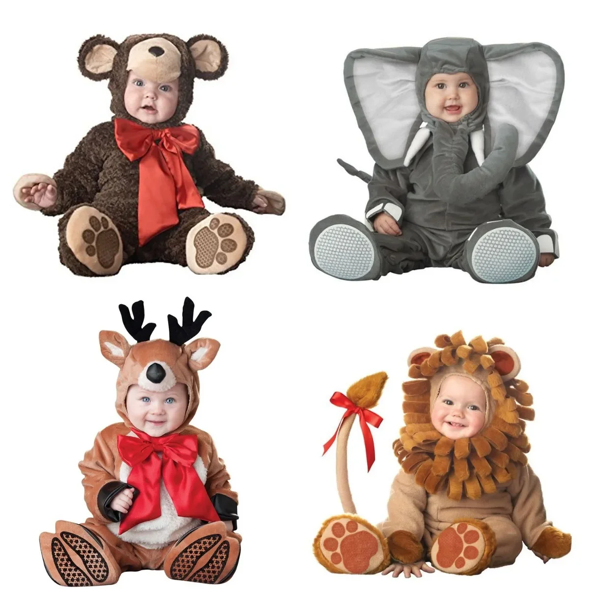 Baby Boys Girls Costume Lion Happy Purim Clothes Carnival Halloween Outfits Animal Rompers Jumpsuit Toddlers