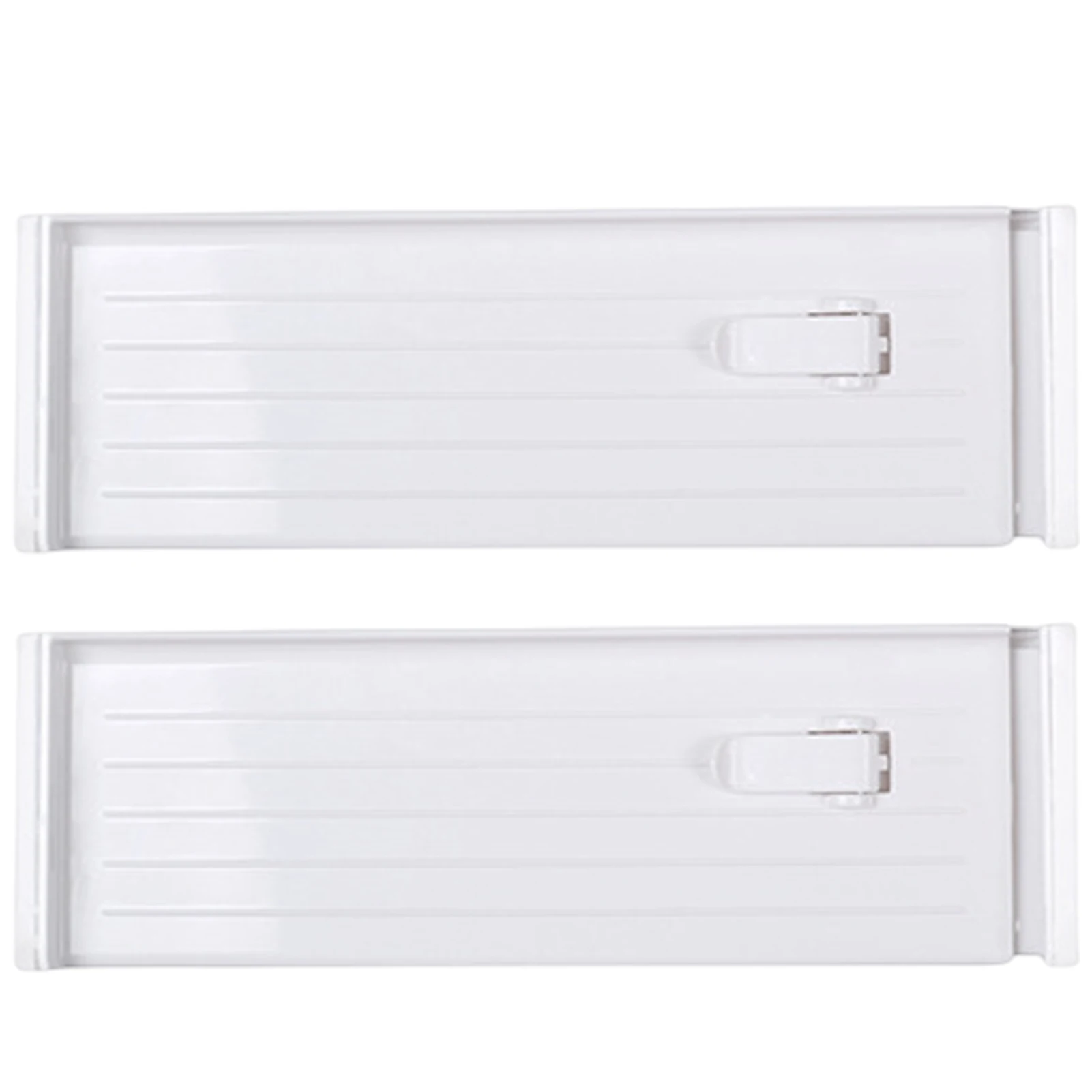 

2pcs Storage Tool Multipurpose Clutter Free Bedrooms Drawer Dividers For Clothes Long Desk Organizer Non Slip Adjustable Plastic