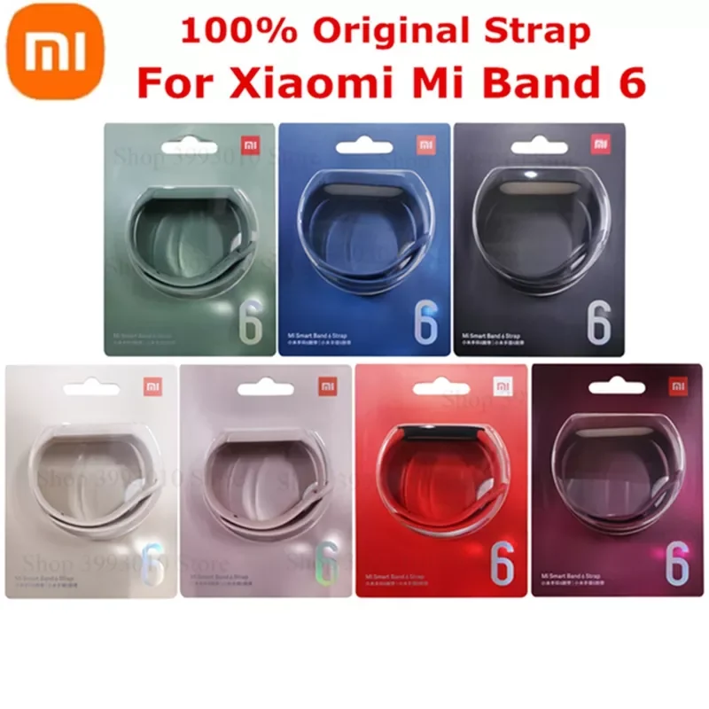 

100% Original Xiaomi Mi Band 6 Strap Silicone miband 6 Replacement Bracelet Wristbands for xiaomi mi band 7 mi band6 Wrist Strap