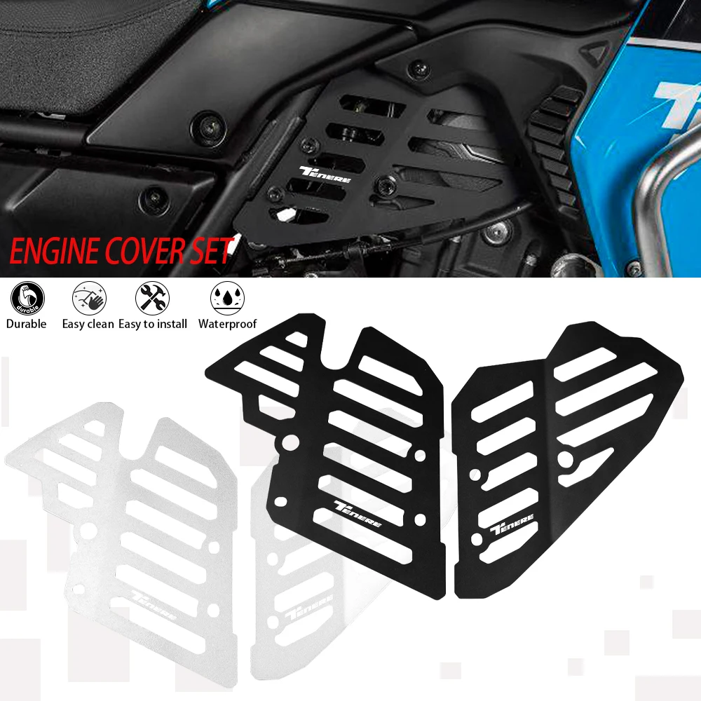 

2022 2023 Motorcycle Engine Guard Cover protector Crap Flap Set Tenere 700 Rally For Yamaha XTZ700 Tenere XT700Z 2019 2020 2021
