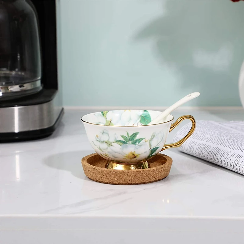 5 шт. подставки для напитков термостойкие водостойкие многоразовые натуральные