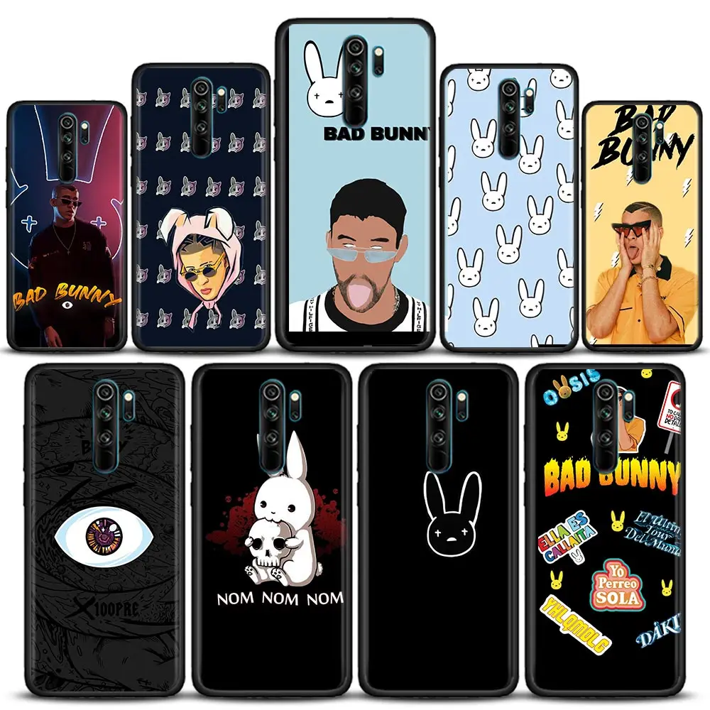 

Phone Case for Redmi 6 6A 7 7A Note 7 8 8A Case 8T Note 9 9S Pro 4G 9T Soft Silicone Cover Yo Perreo Sola Bad Bunny Maluma