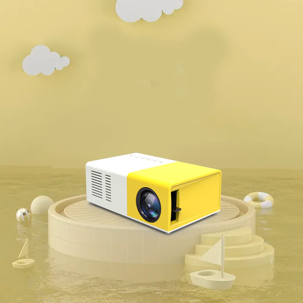 

YG300 yellow and white machine projector home led portable mini small HD 1080P mobile phone projector