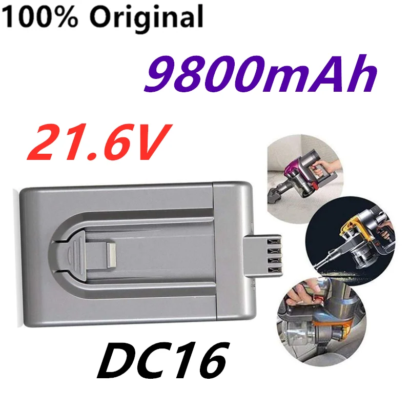 

Сменный аккумулятор для пылесоса Dyson DC16, 9800 мАч, 21,6 в, литий-ионный аккумулятор DC12 12097 BP01 912433-01 L50
